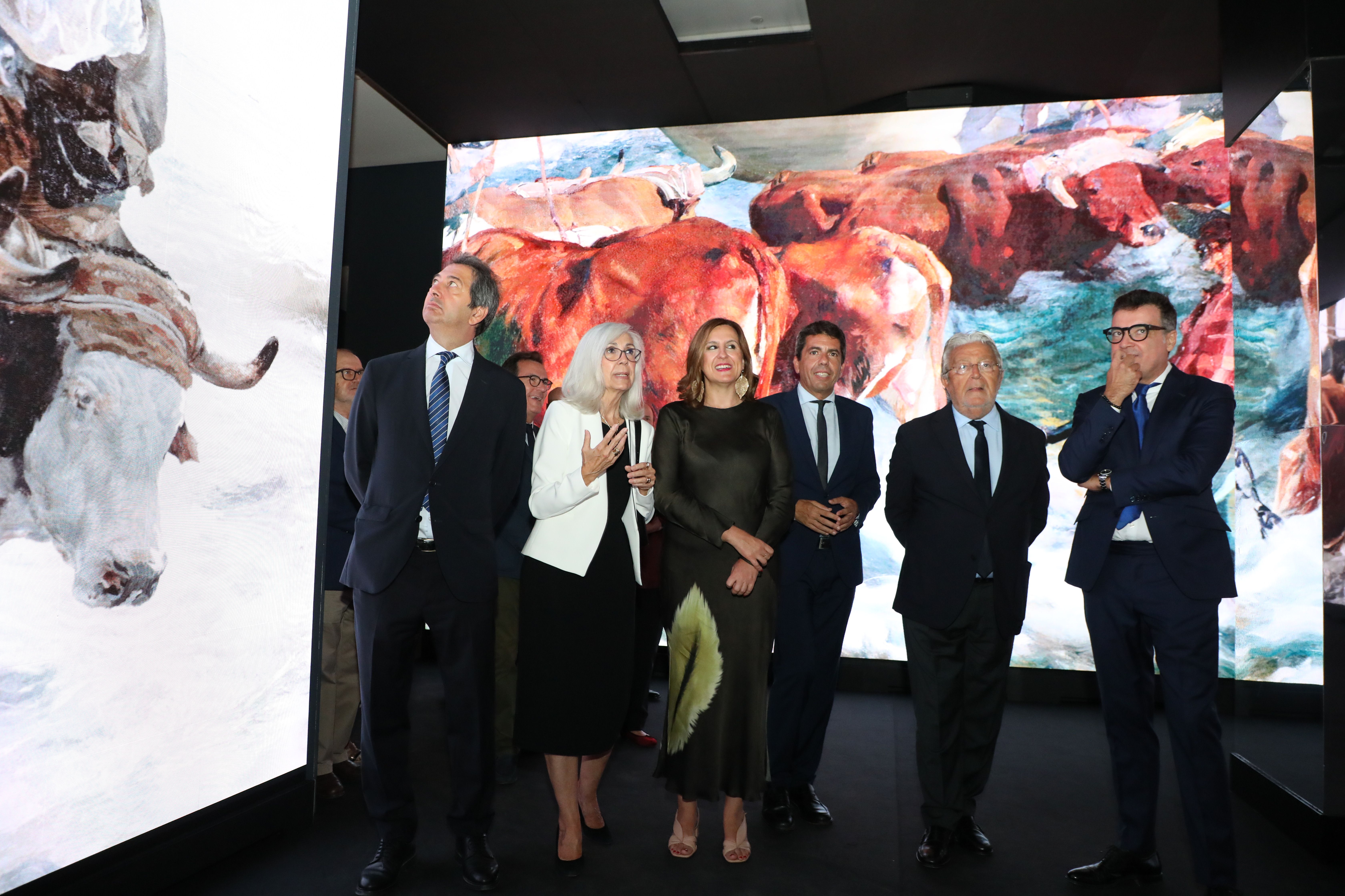 Carlos Mazón en la inauguració de 'Sorolla a través de la llum'.