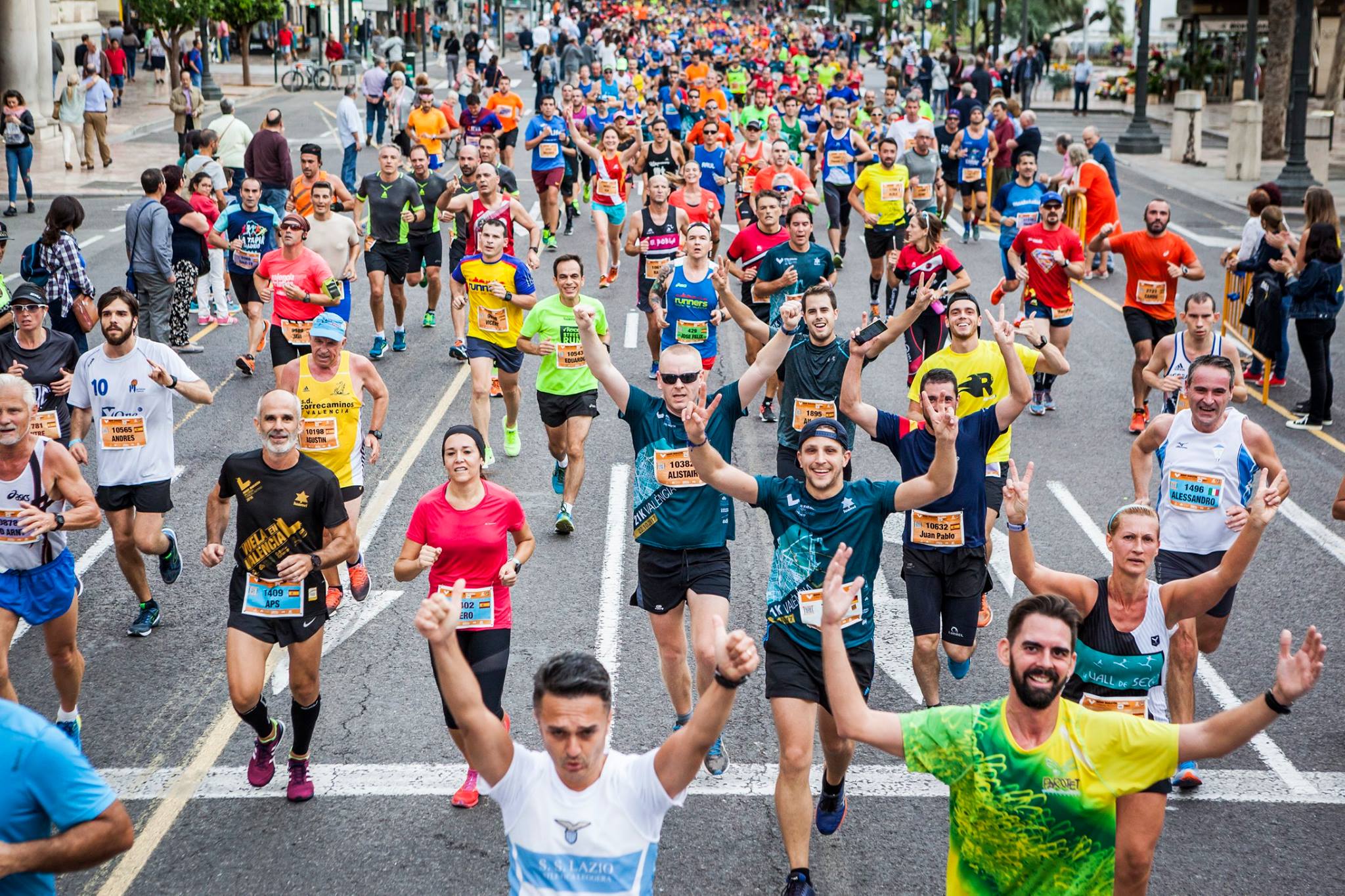 Participants en la Mitja Marató de València. Imatge del Facebook Mitja Marató València