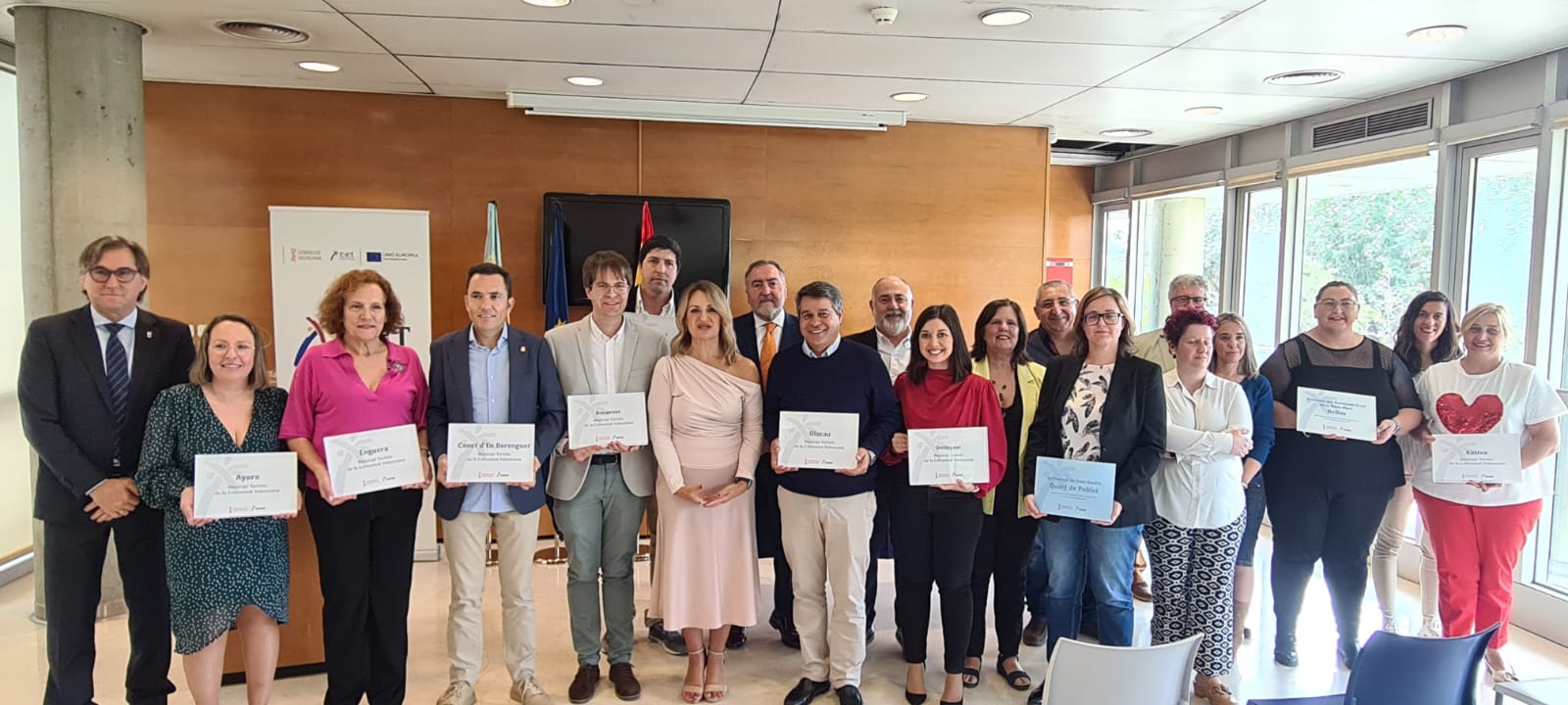 Entrega dels distintius de Municipi Turístic i Festes d'Interés Turístic Autonòmic de la província de València