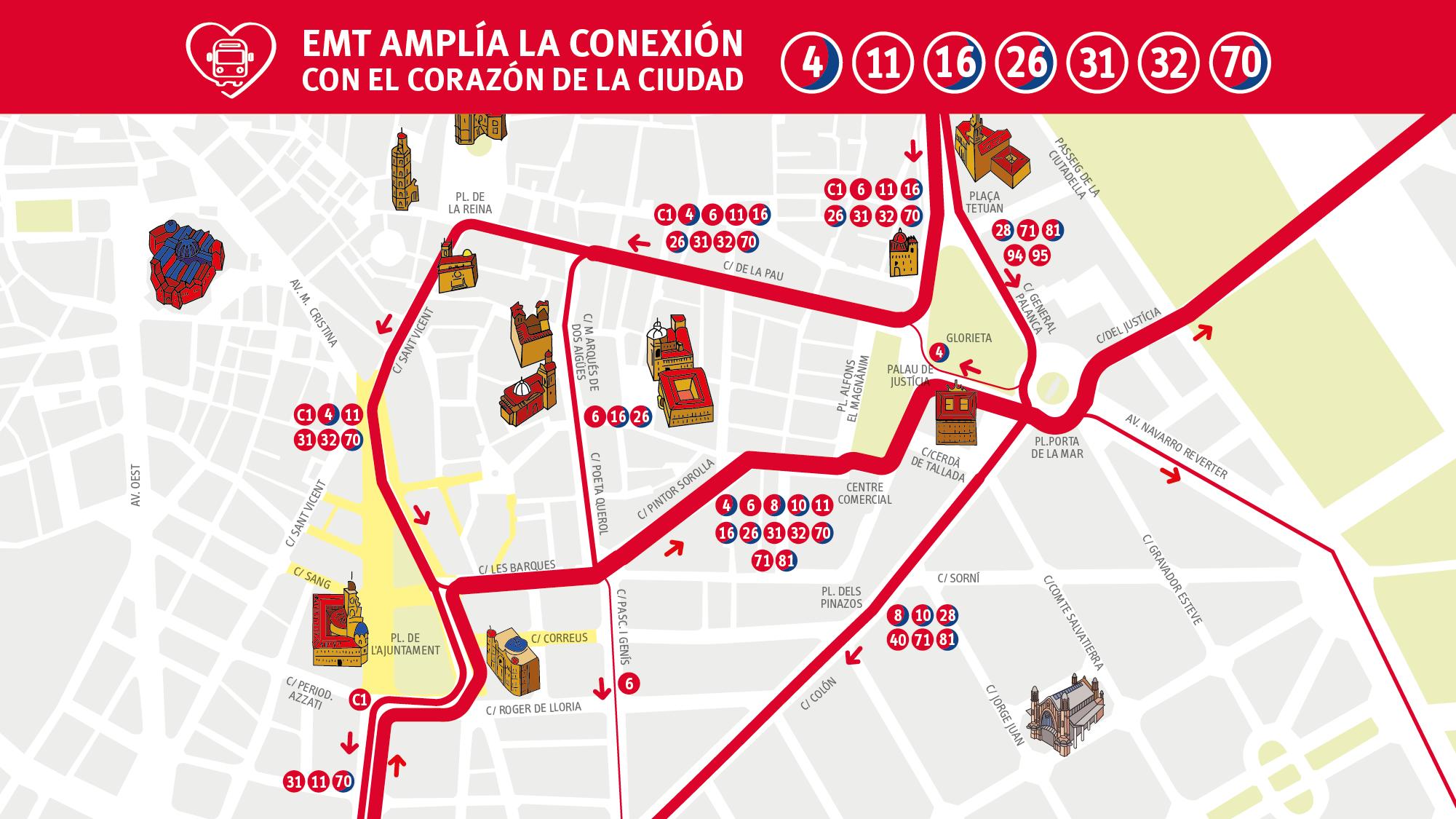 EMT amplia les connexions
