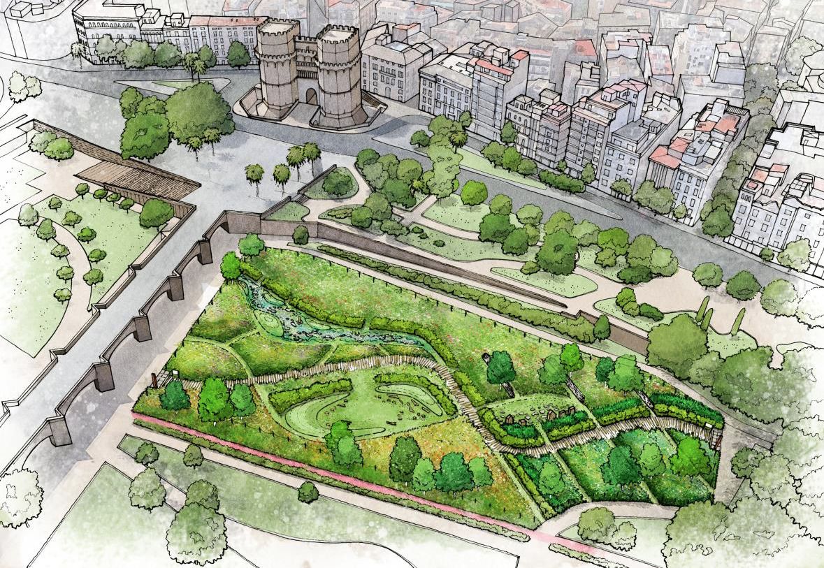 Infografia del projecte del nou jardí Trini Simó de València