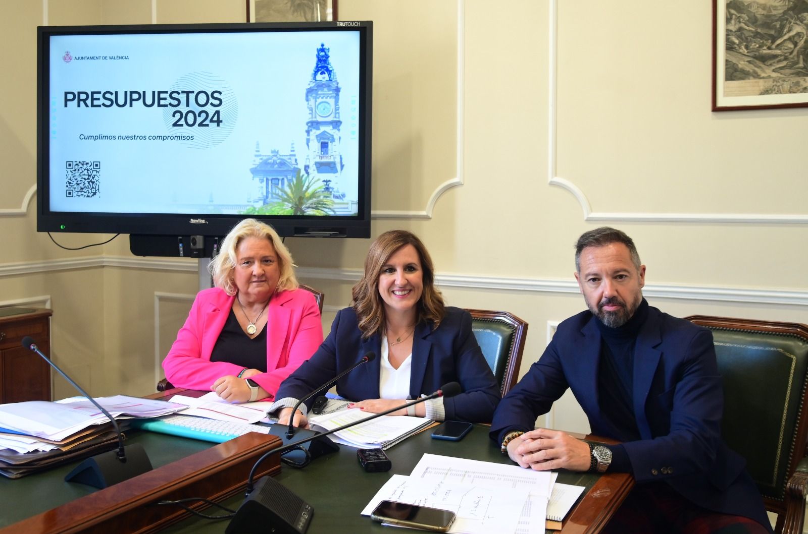 Presentación de los presupuestos municipales en el Ayuntamiento de València 