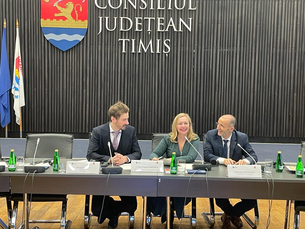 Natalia Enguix, durant la seua participació en la trobada europea organitzada per Partenalia