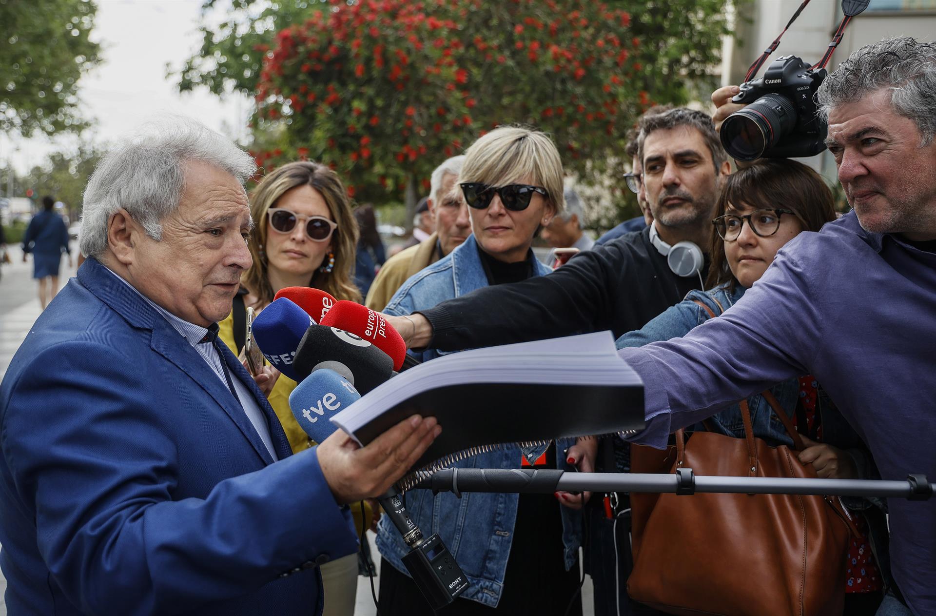 L'expresident de la Diputació i del PP de la província de València, Alfonso Rus, davant un dels judicis d'Imelsa. Imatge de Rober Solsona