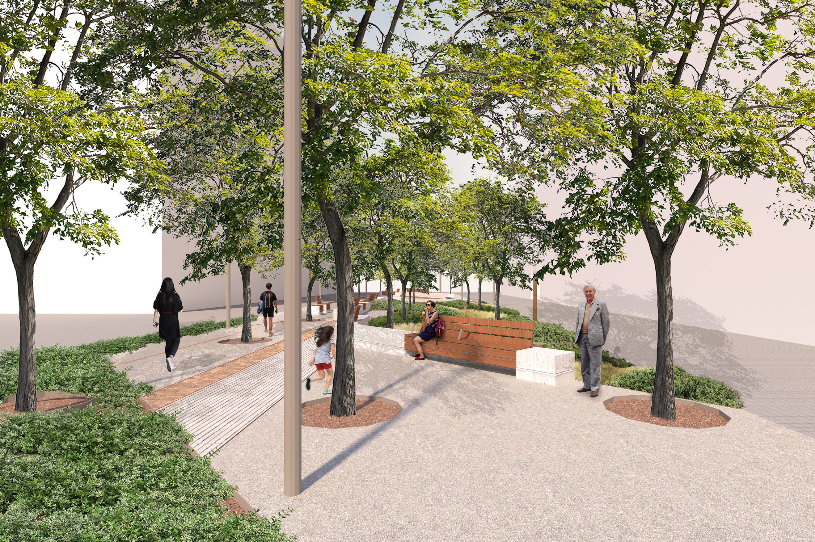 Figuración del jardín en la calle Josep Sanchis de Patraix (València)