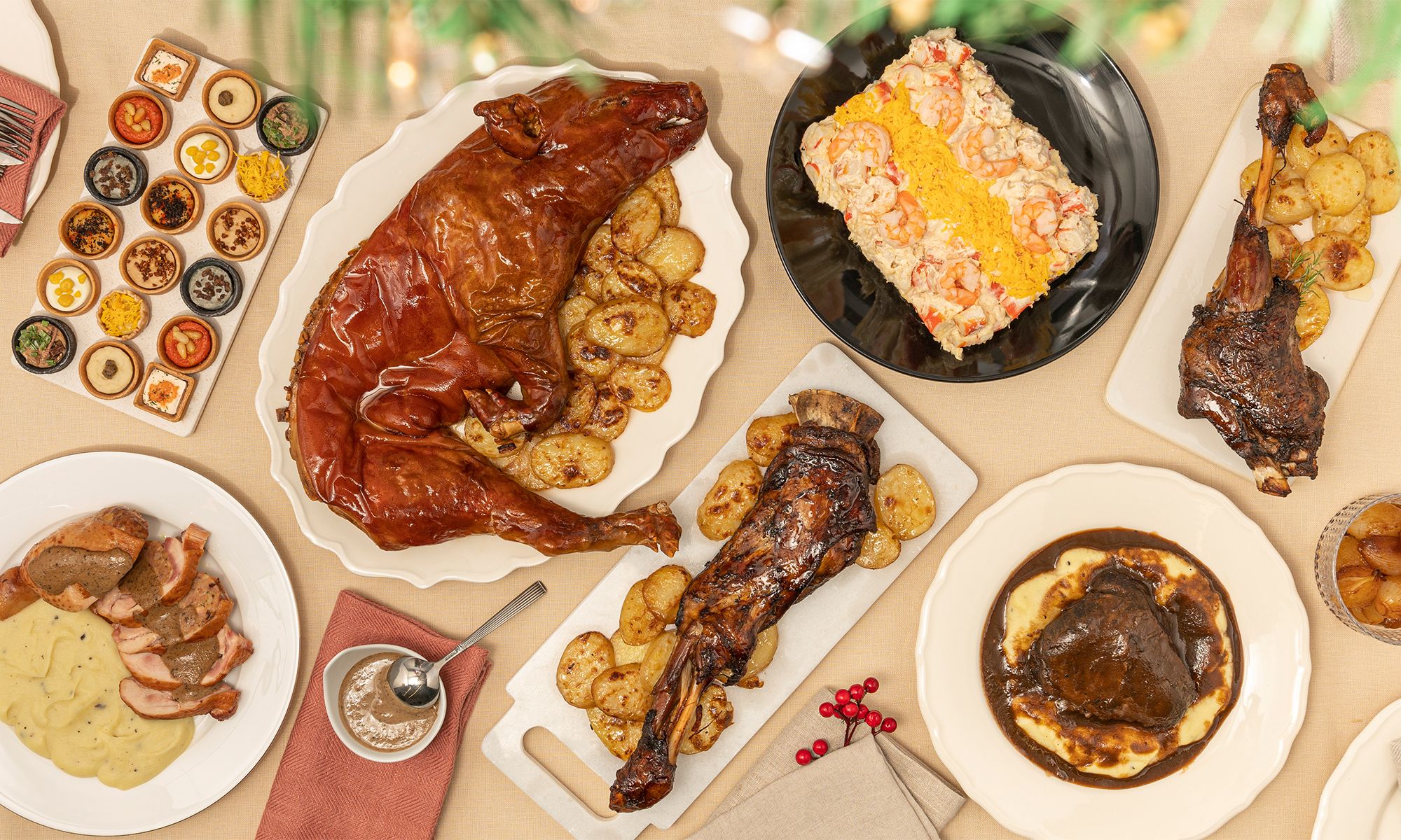 Surtido de encargos de Navidad en un Mercadona de València