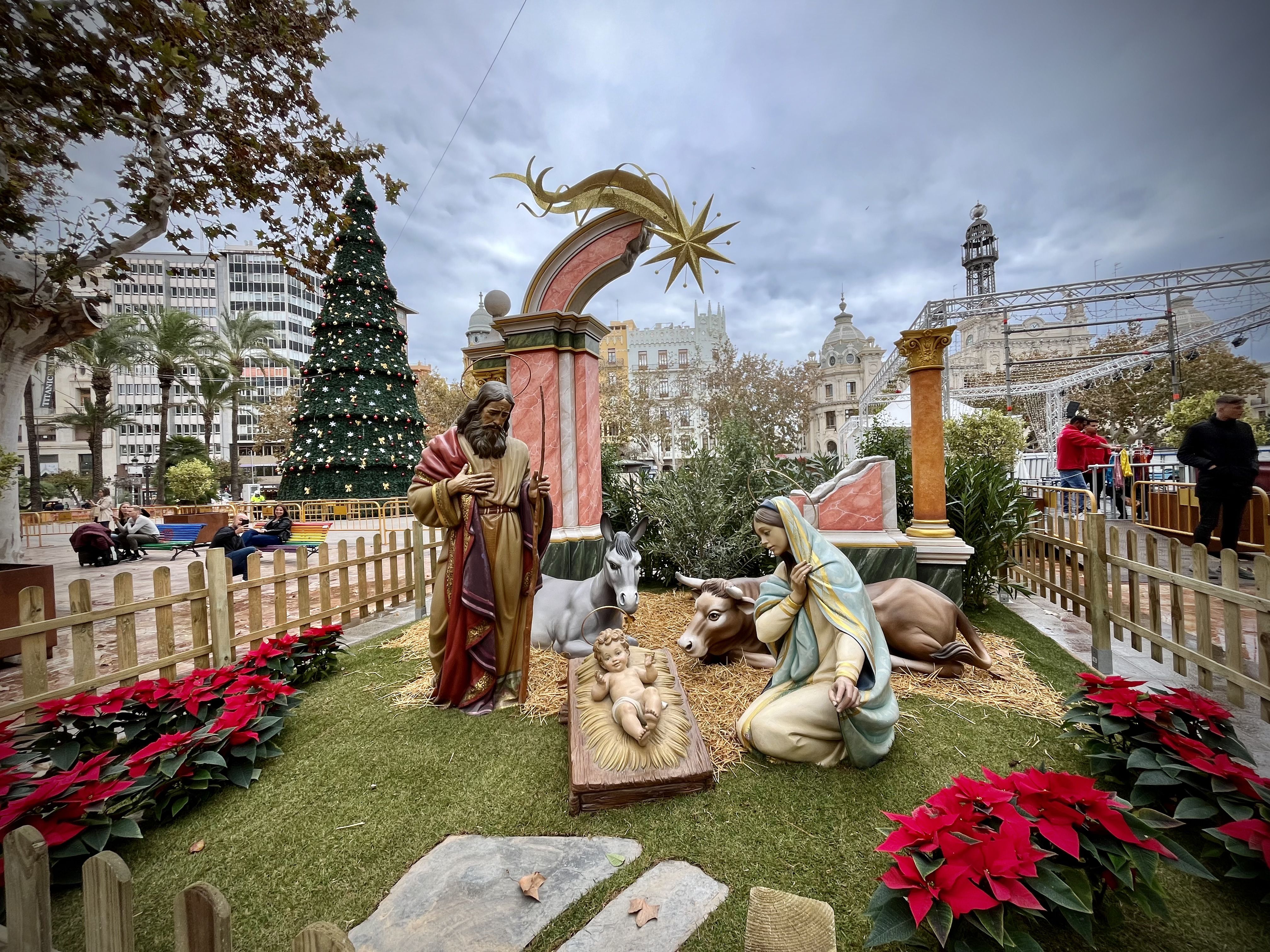 Belén de la plaza del Ayuntamiento de València