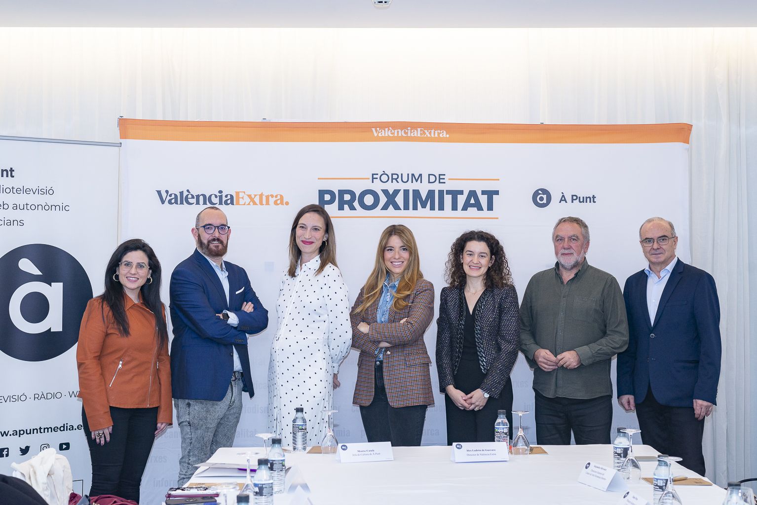 Participants en el Fòrum de Proximitat "València, gran potència cultural" organitzat per València Extra i À Punt. Imatge: Xisco Navarro