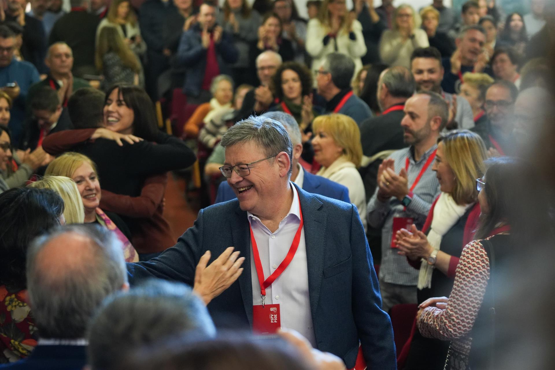 El secretario general del PSPV, Ximo Puig, este sábado en el comité nacional del PSPV (Jorge Gil-Europa Press)