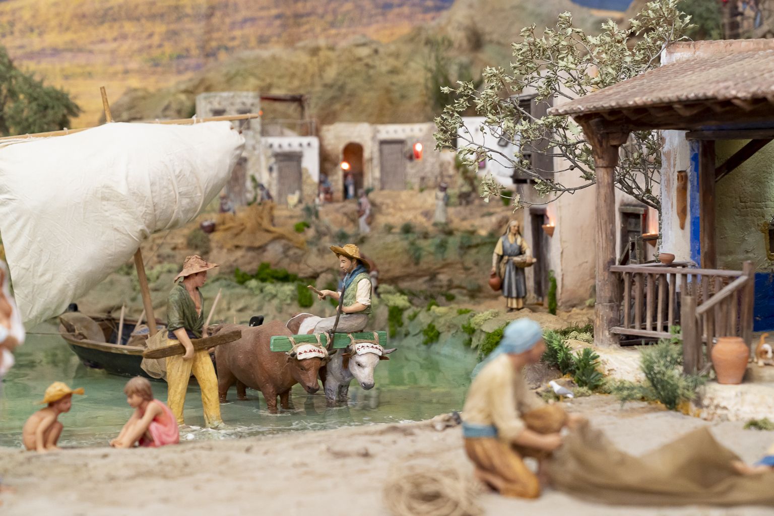 Belén del Salón de Cristal del Ayuntamiento de València. Foto Xisco Navarro