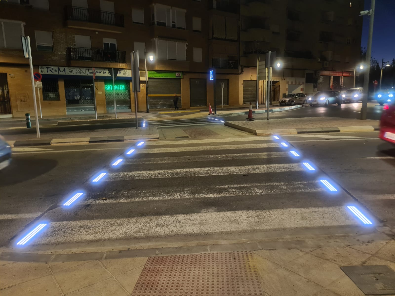 Paso de cebra de Quart de Poblet (Valencia)