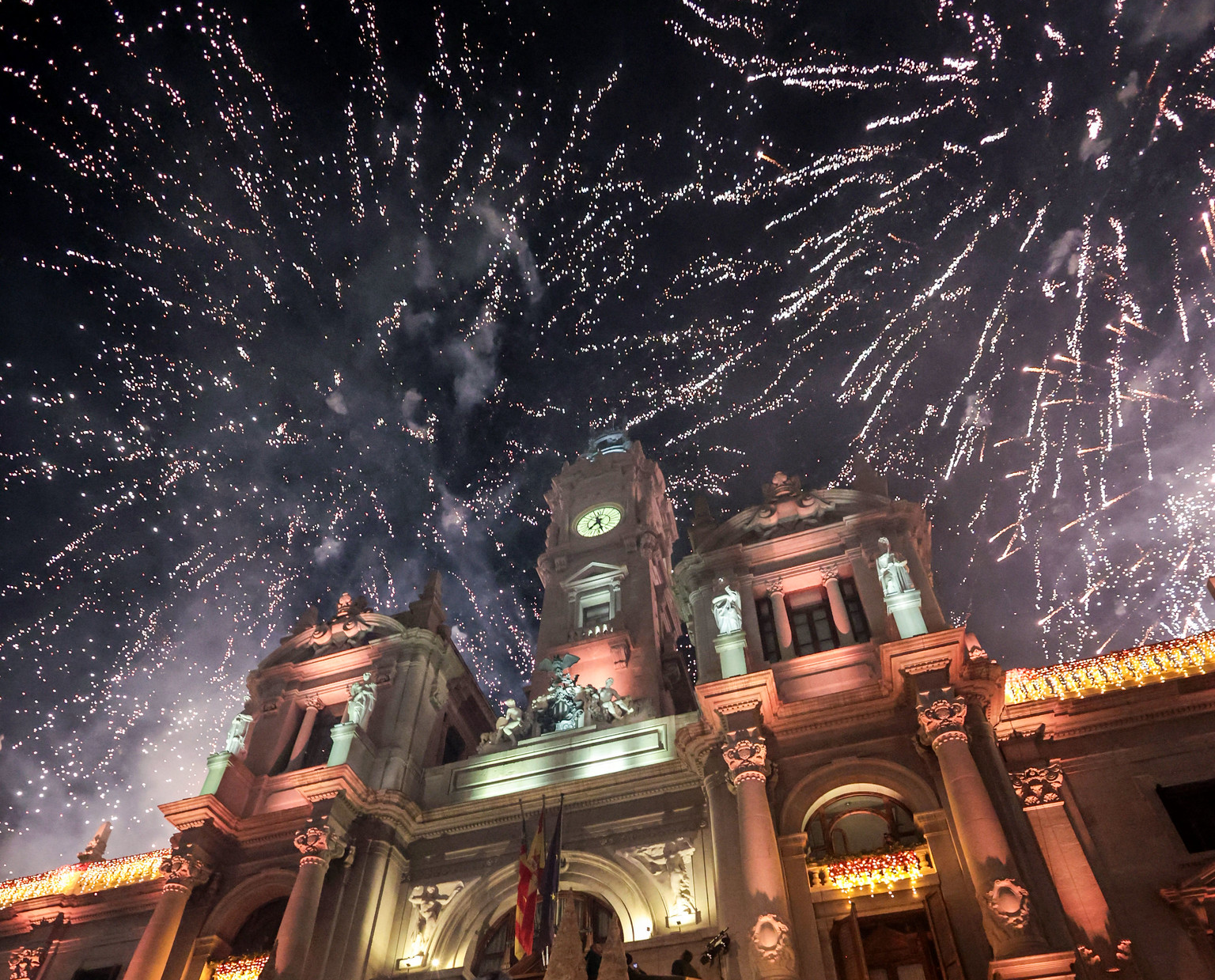 Espectáculo pirotécnico en València