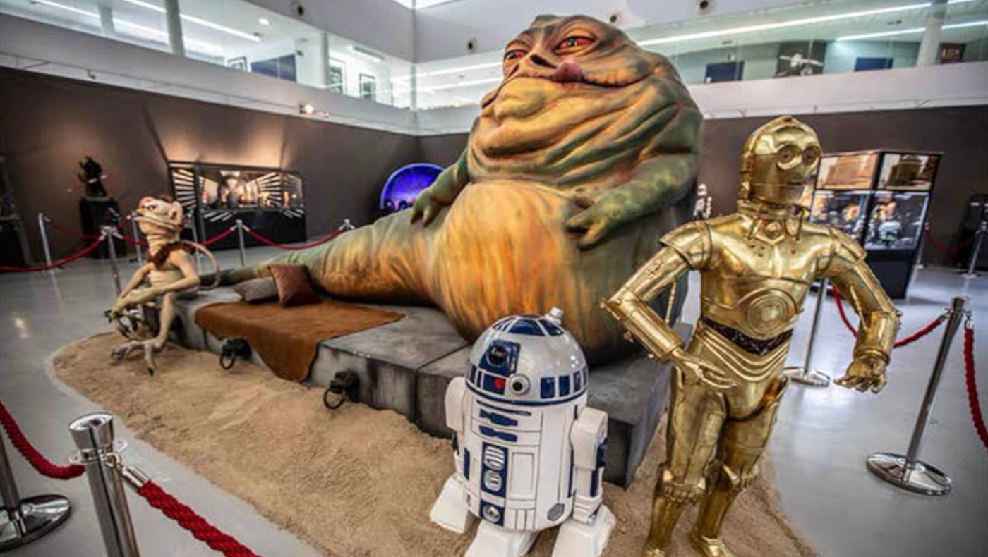 Una zona de la exposición de Star Wars en València
