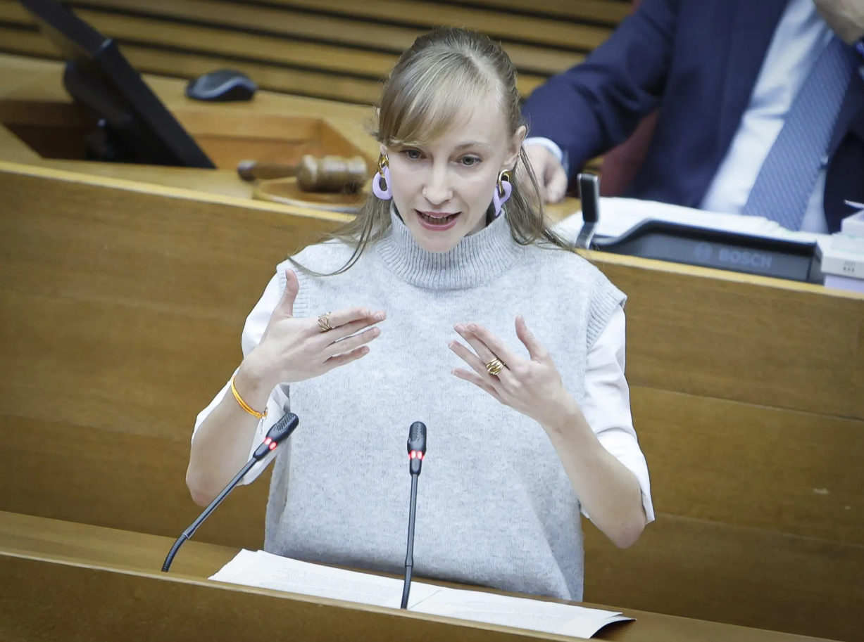 La portavoz de Asuntos Europeos del PSPV-PSOE en les Corts, Cristina Martínez