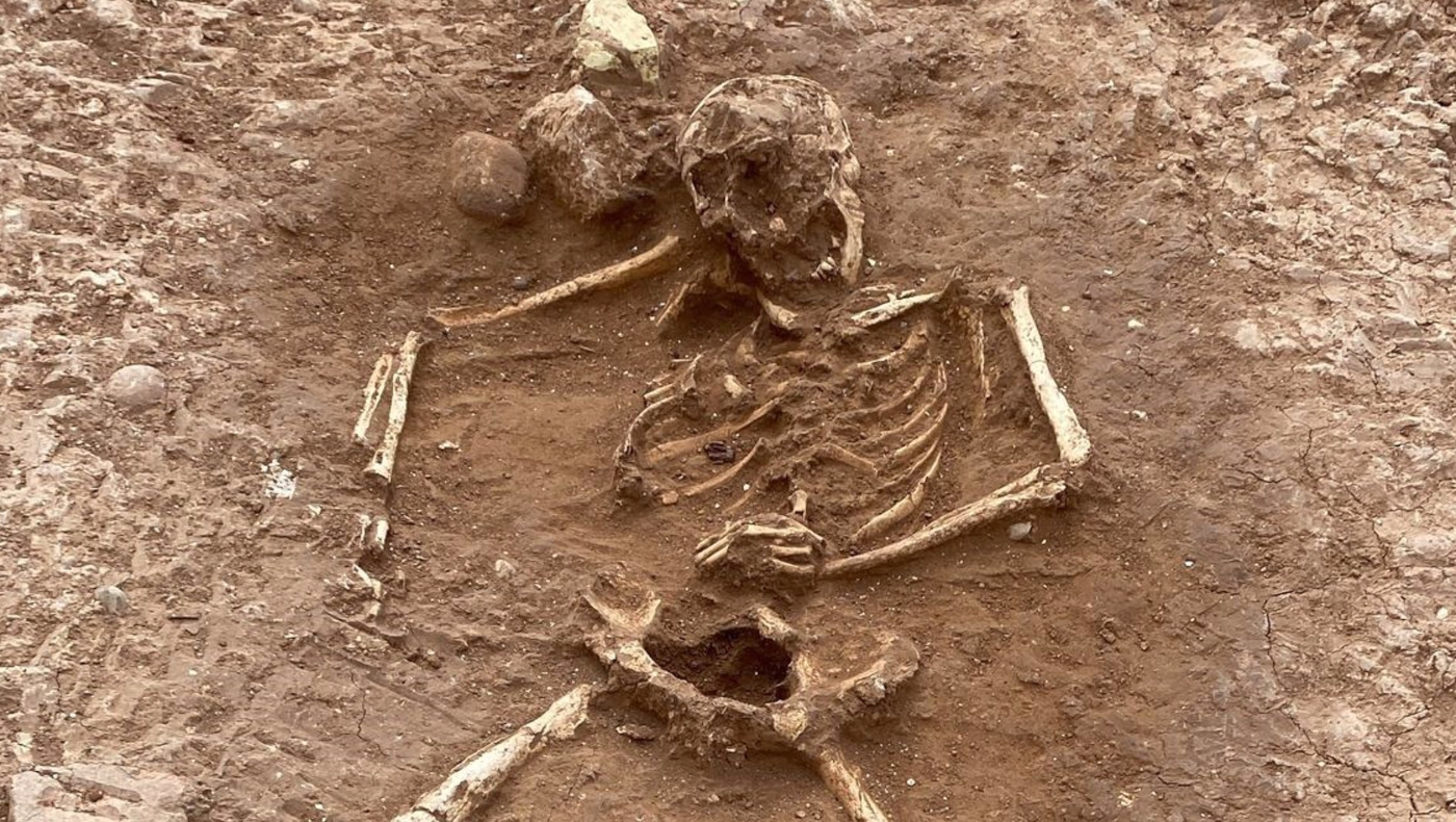 Un cadáver de la necrópolis romana de Orriols (València)
