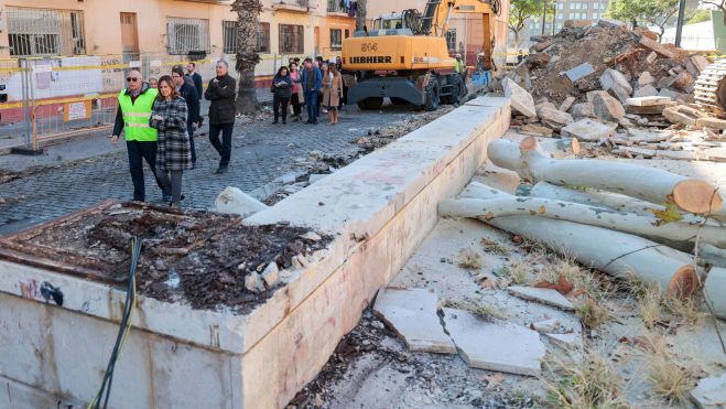 Obres en les Casitas Rosas de València Obres en les Casitas Rosas de València