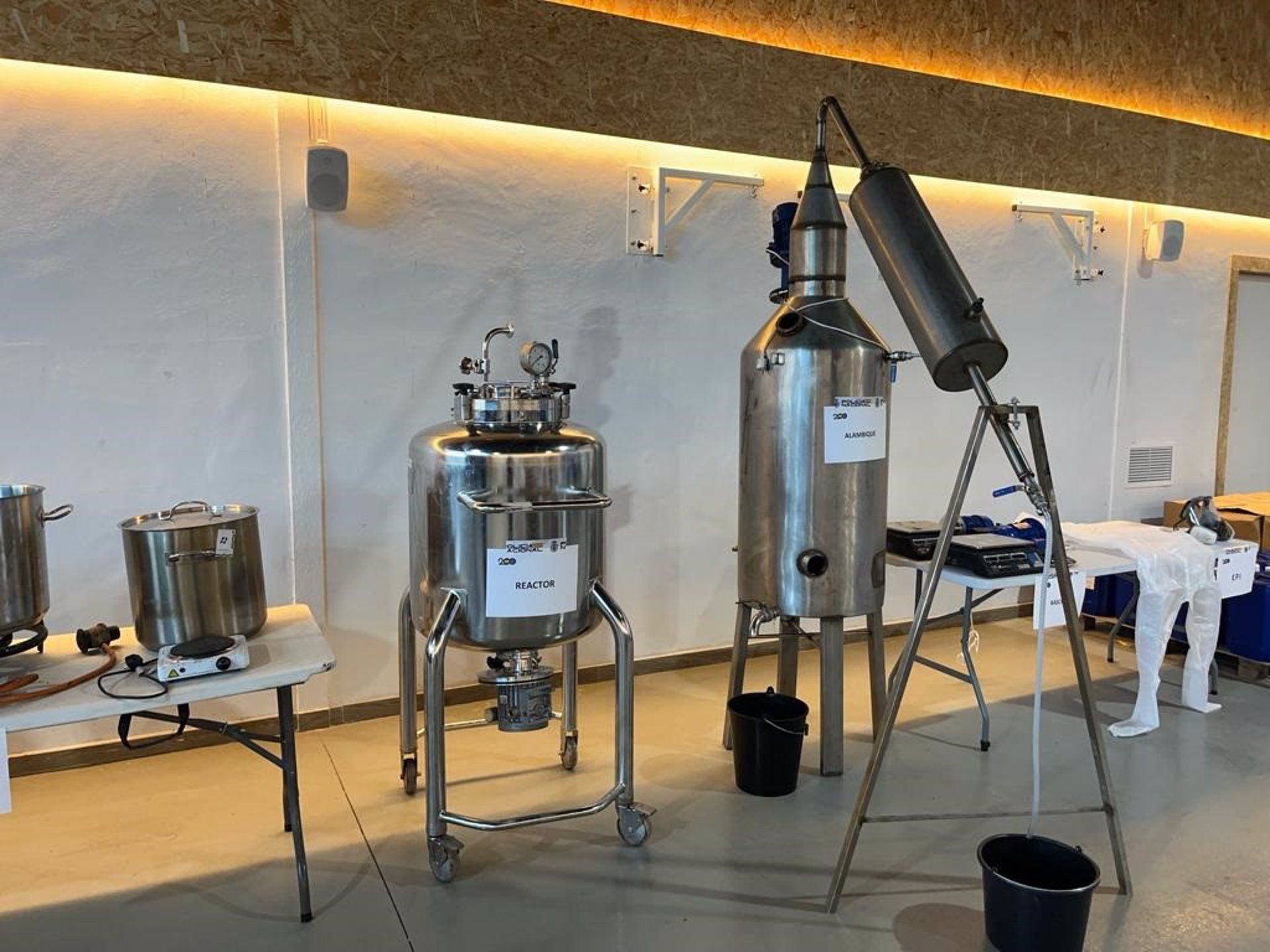 Imagen del laboratorio en Sueca. Foto: EP