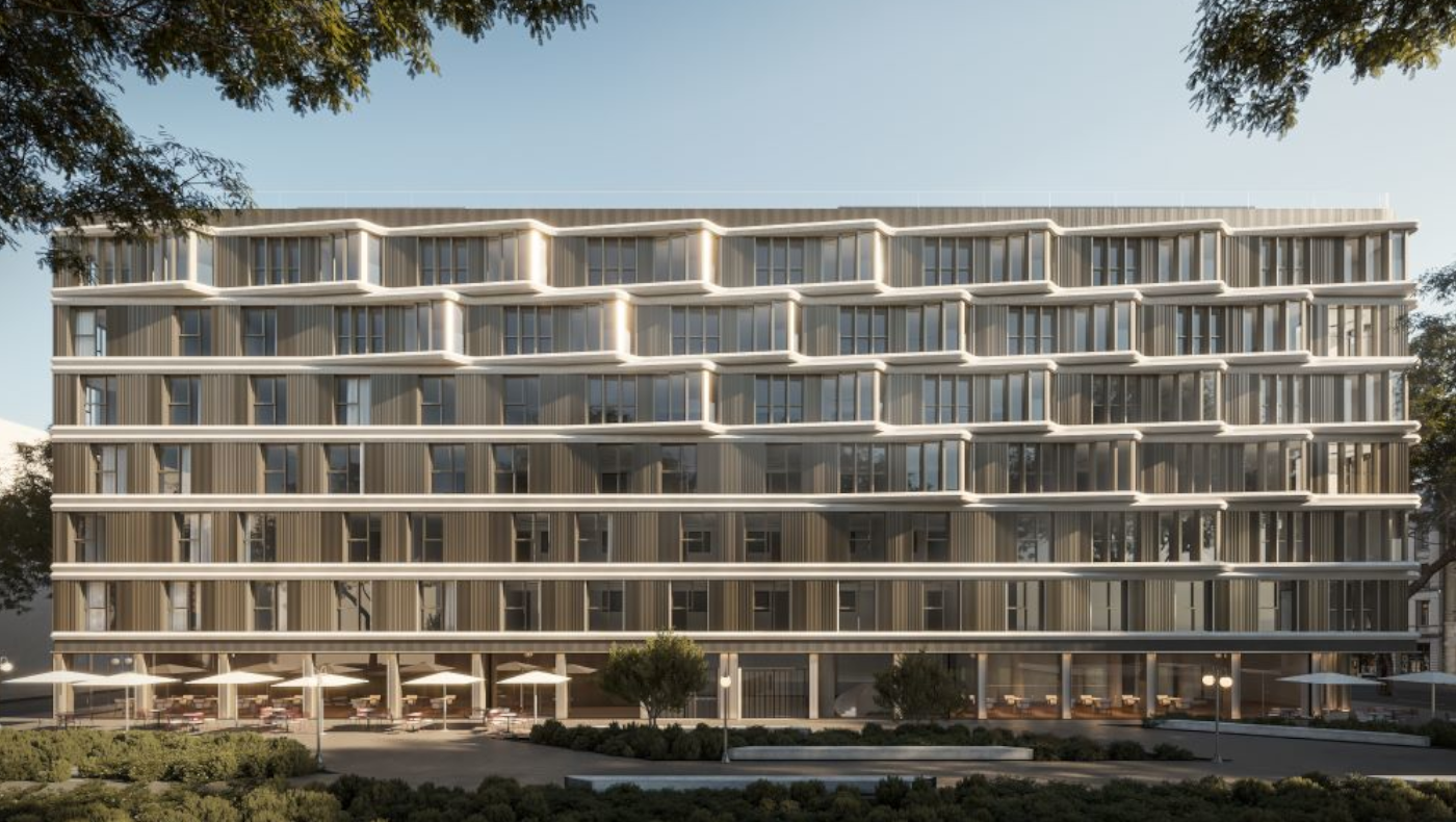 Proyección del nuevo hotel 4 estrellas Premium en la Malvarrosa