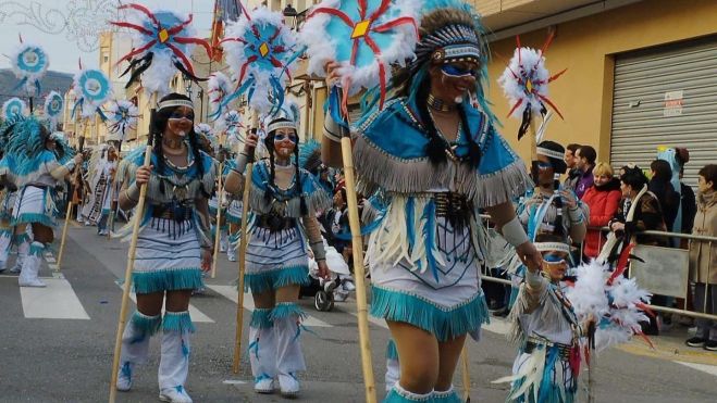 Desfile del carnaval de Villar. Imagen: Carnaval de Villar