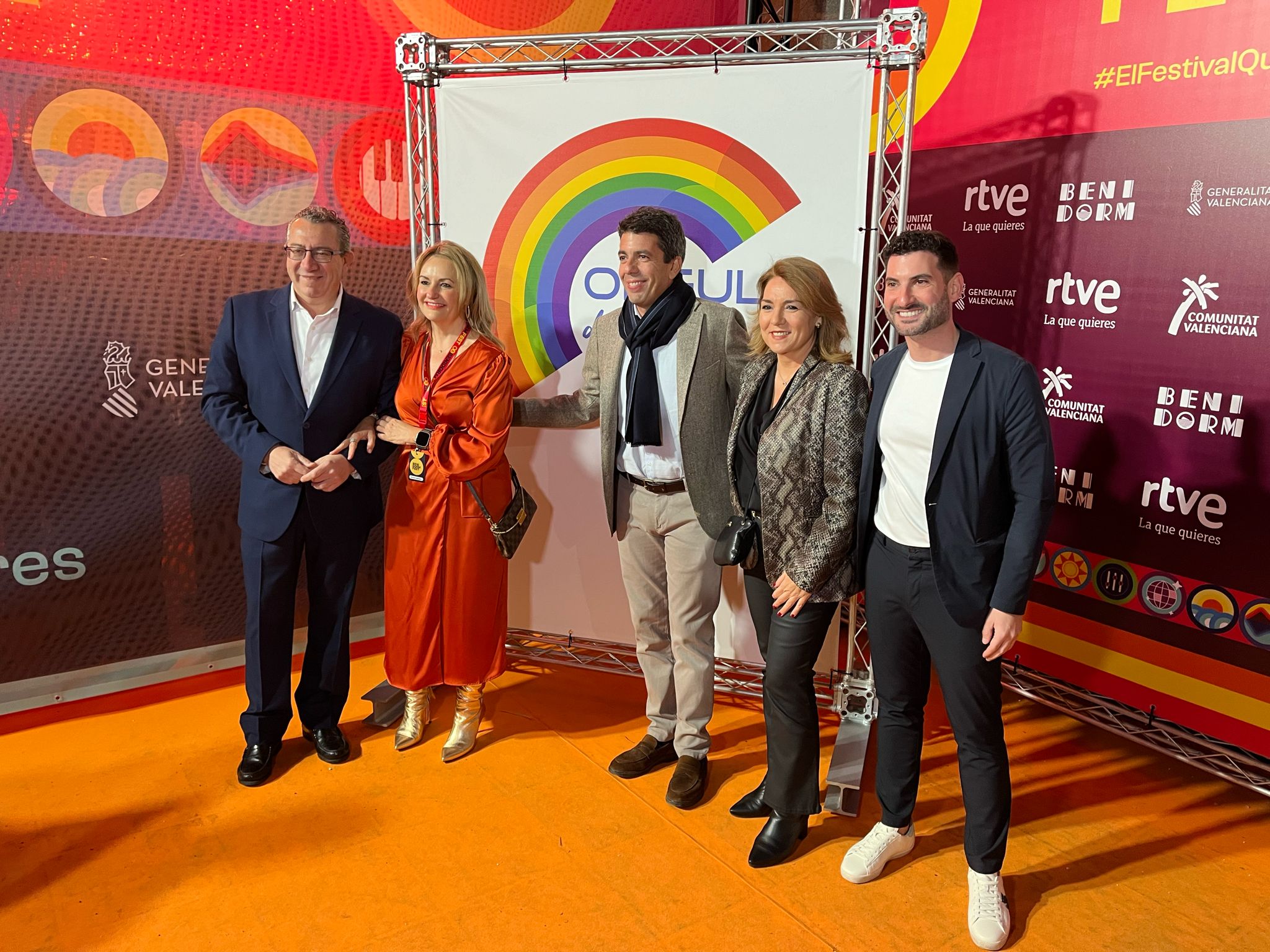 Presentación de la marca 'Orgull de Comunitat' en el Benidorm Fest 2024