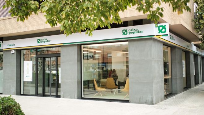 Una oficina de Caixa Popular en València