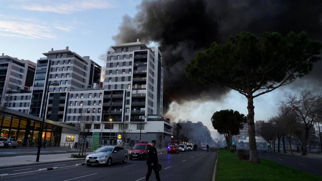 Imagen del incendio de Campanar en Valencia