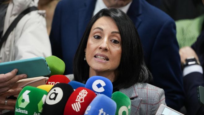 Rebeca Torró, secretaria de Estado de Indústria, en declaraciones a los medios de comunicación durante Cevisama