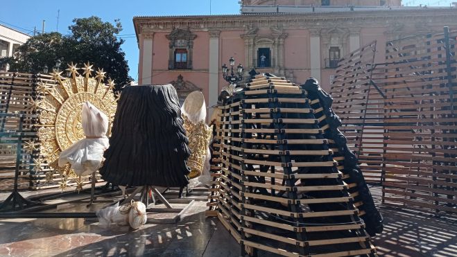Cadafal de la Ofrenda de las Fallas de València