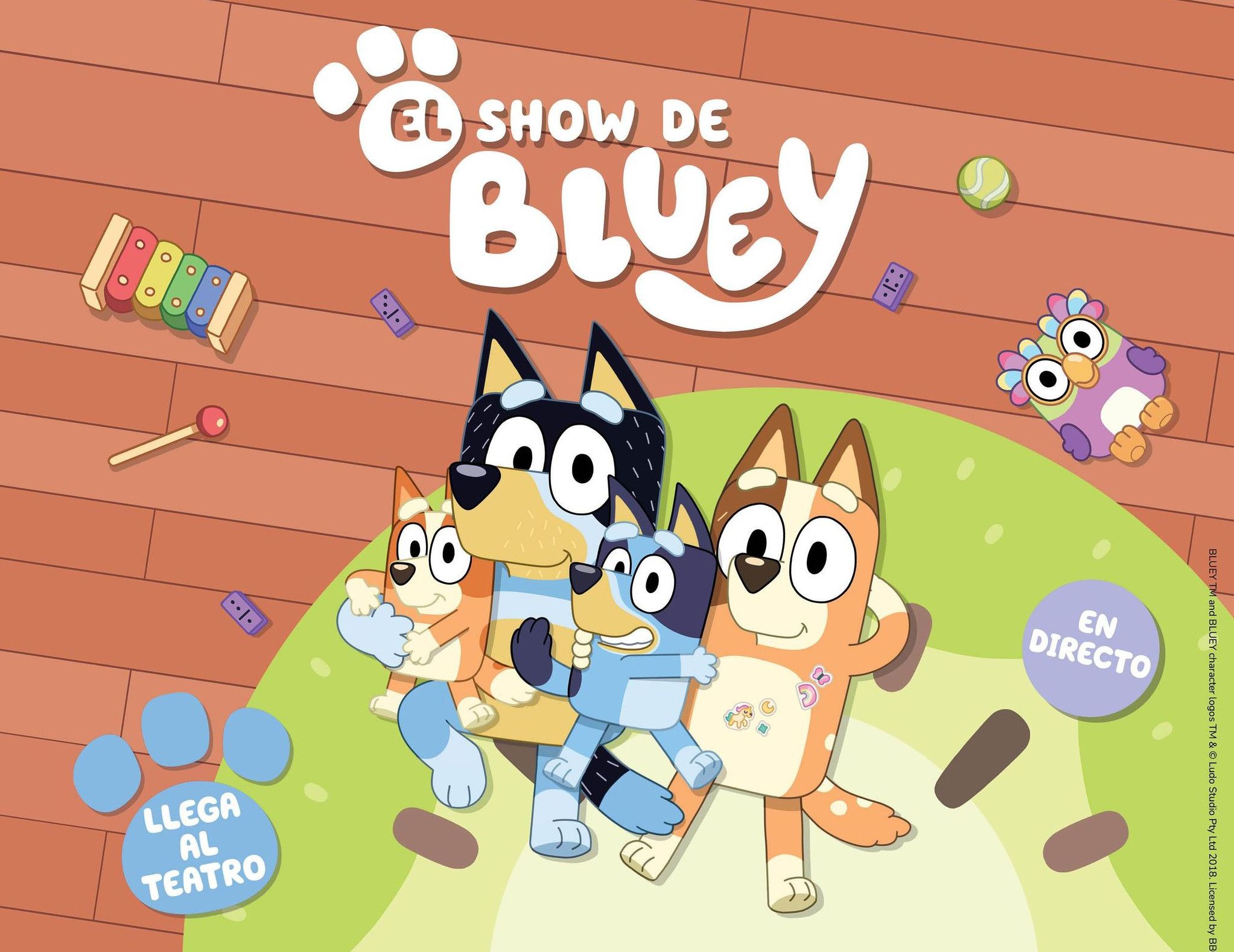 Cartel de 'El Show de Bluey'  / Foto: Facebook Planet Events