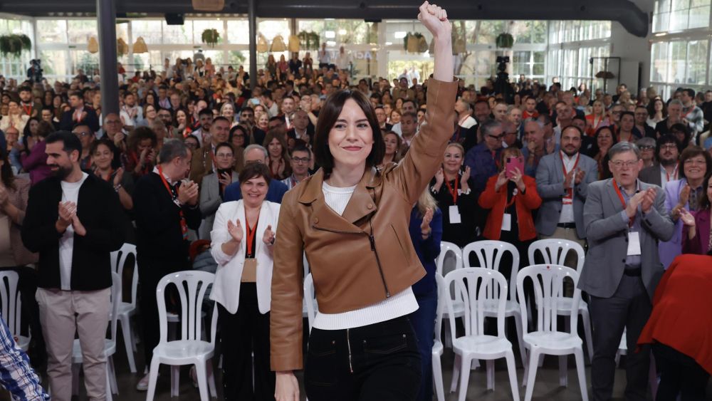Diana Morant en el cierre del congreso del PSPV-PSOE