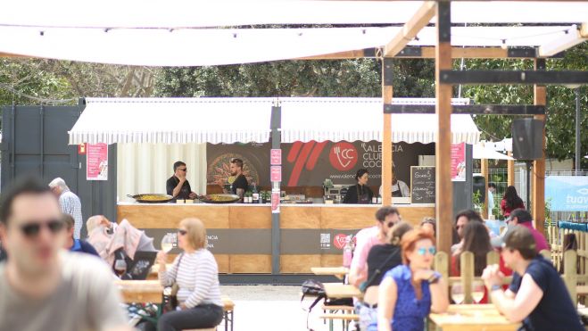 Una de les zones gastronòmiques de la Mostra Proava