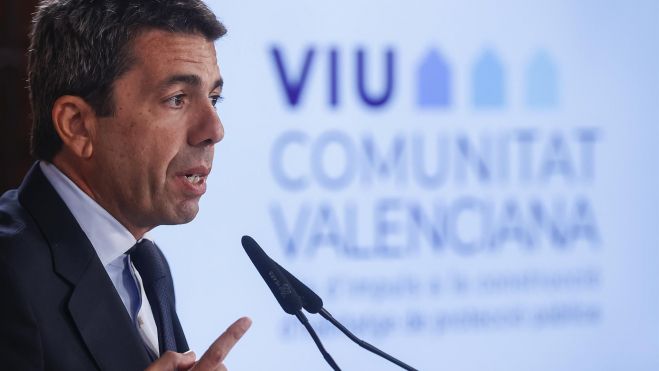 Carlos Mazón durante la presentación del Plan de Vivienda 'Viu Comunitat Valenciana'