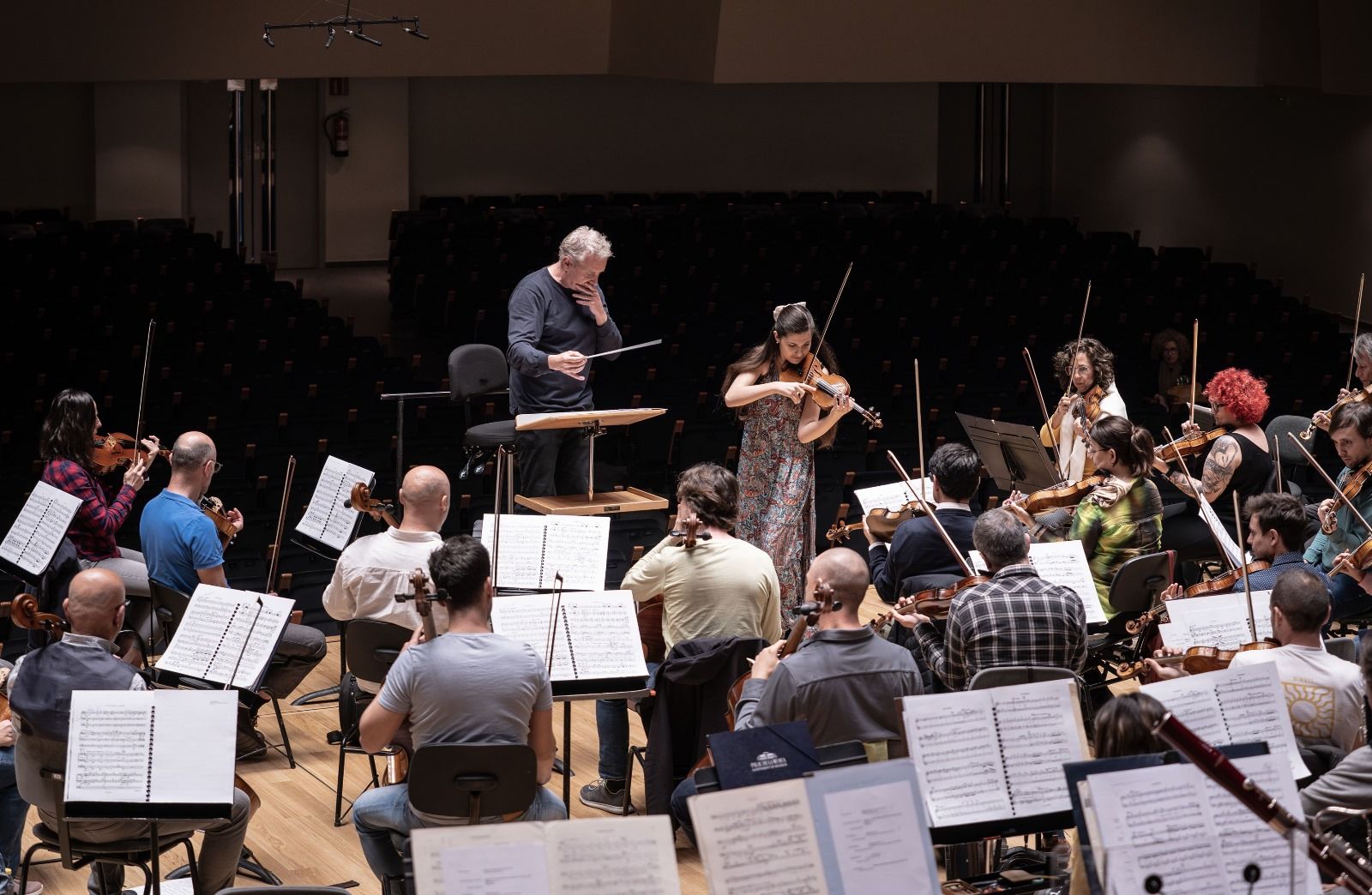 Assaig de l'Orquestra de València en el Palau de la Música