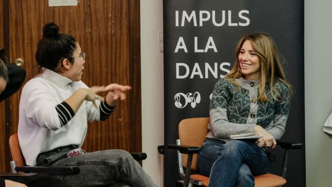 María José Mora en un encuentro de Impuls a la Dansa