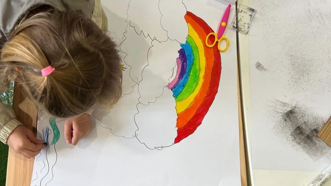 Una sessió de mediació de 'Boira' amb xiquets