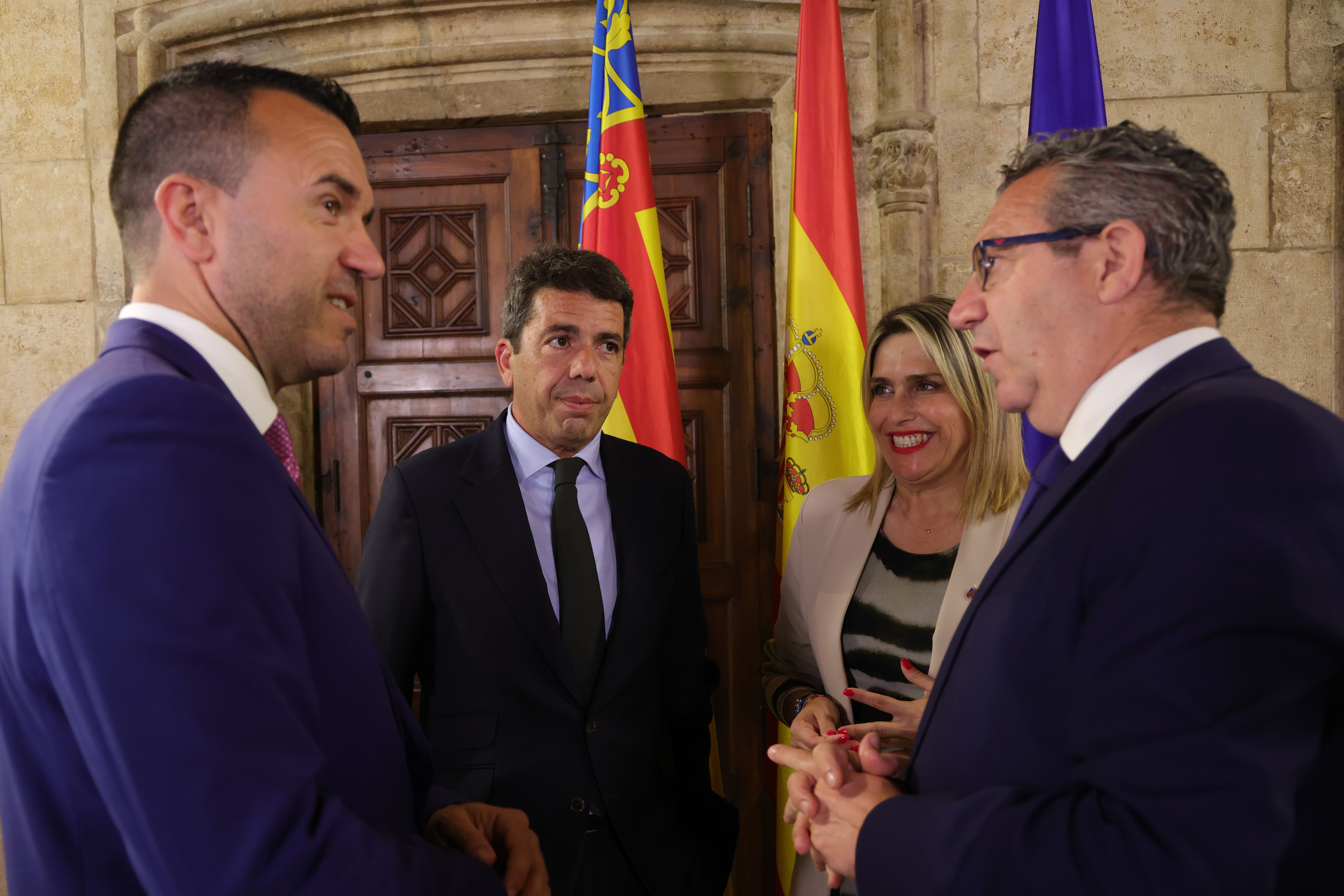 Vicente Mompó, Carlos Mazón, Marta Barrachina i Toni Pérez