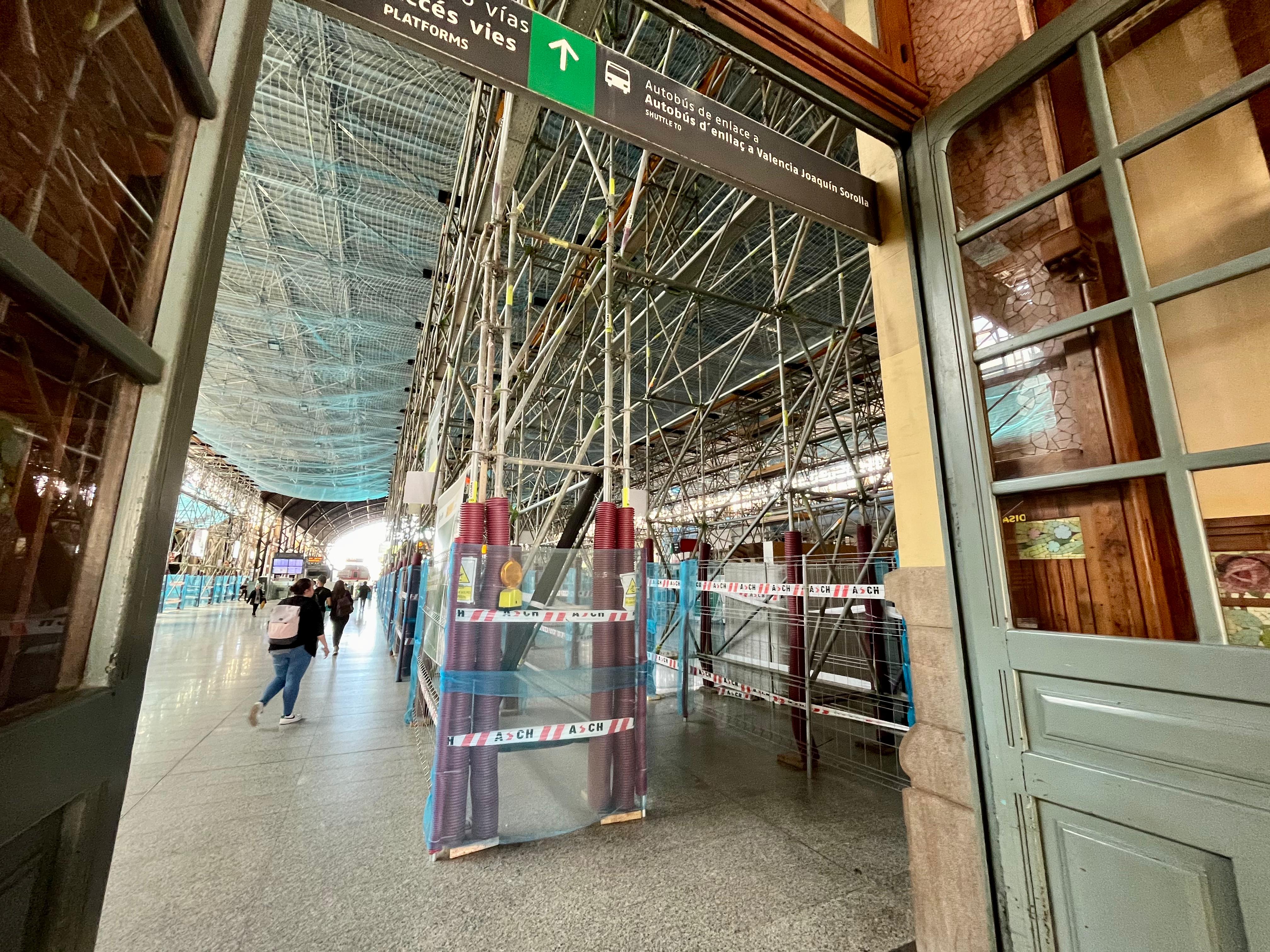 Obres en l'Estació del Nord de València