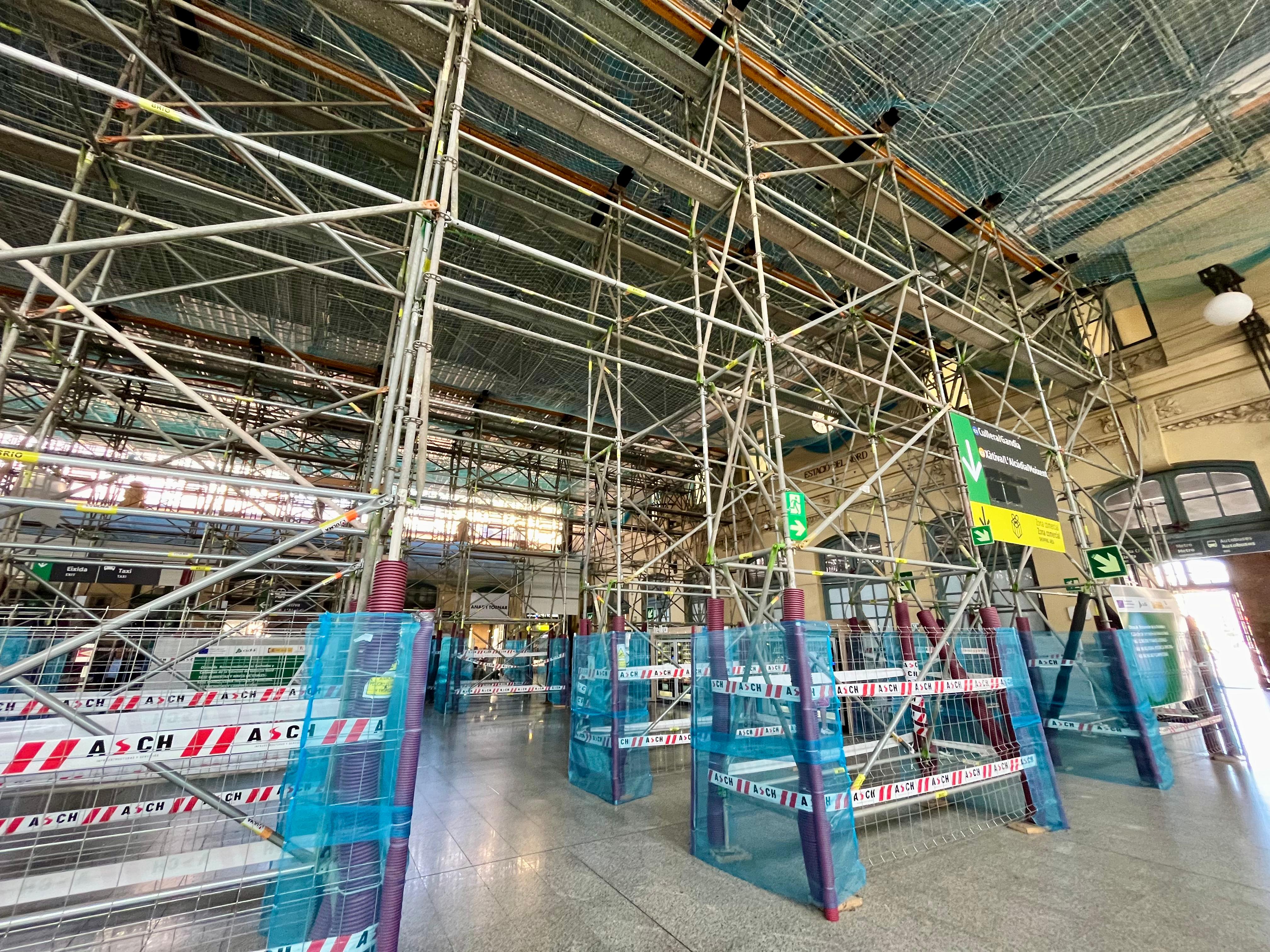 Obres en l'Estació del Nord de València