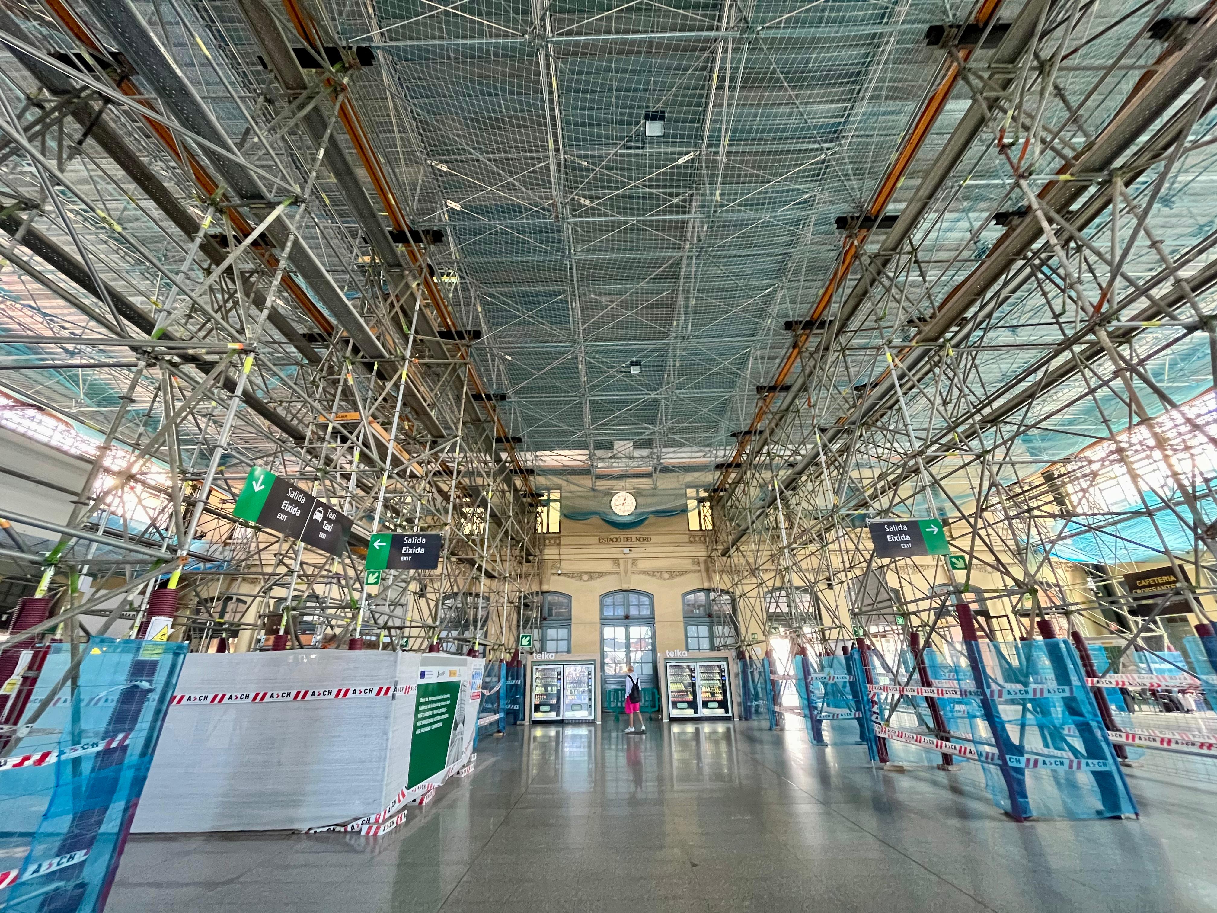 Obres en l'Estació del Nord de València