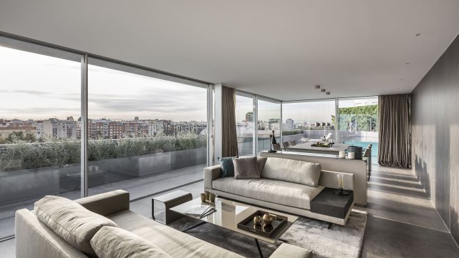 Estancia del piso más caro a la venta en València. Imagen: Engel & Völkers