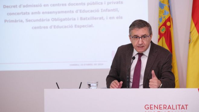 El conseller d'Educació, Universitats i Ocupació, José Antonio Rovira