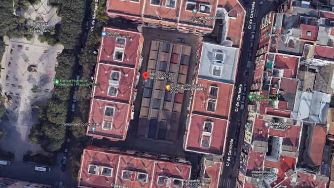 Ubicación del Mercado de la Valvanera de Valencia Ubicación del Mercado de la Valvanera de Valencia