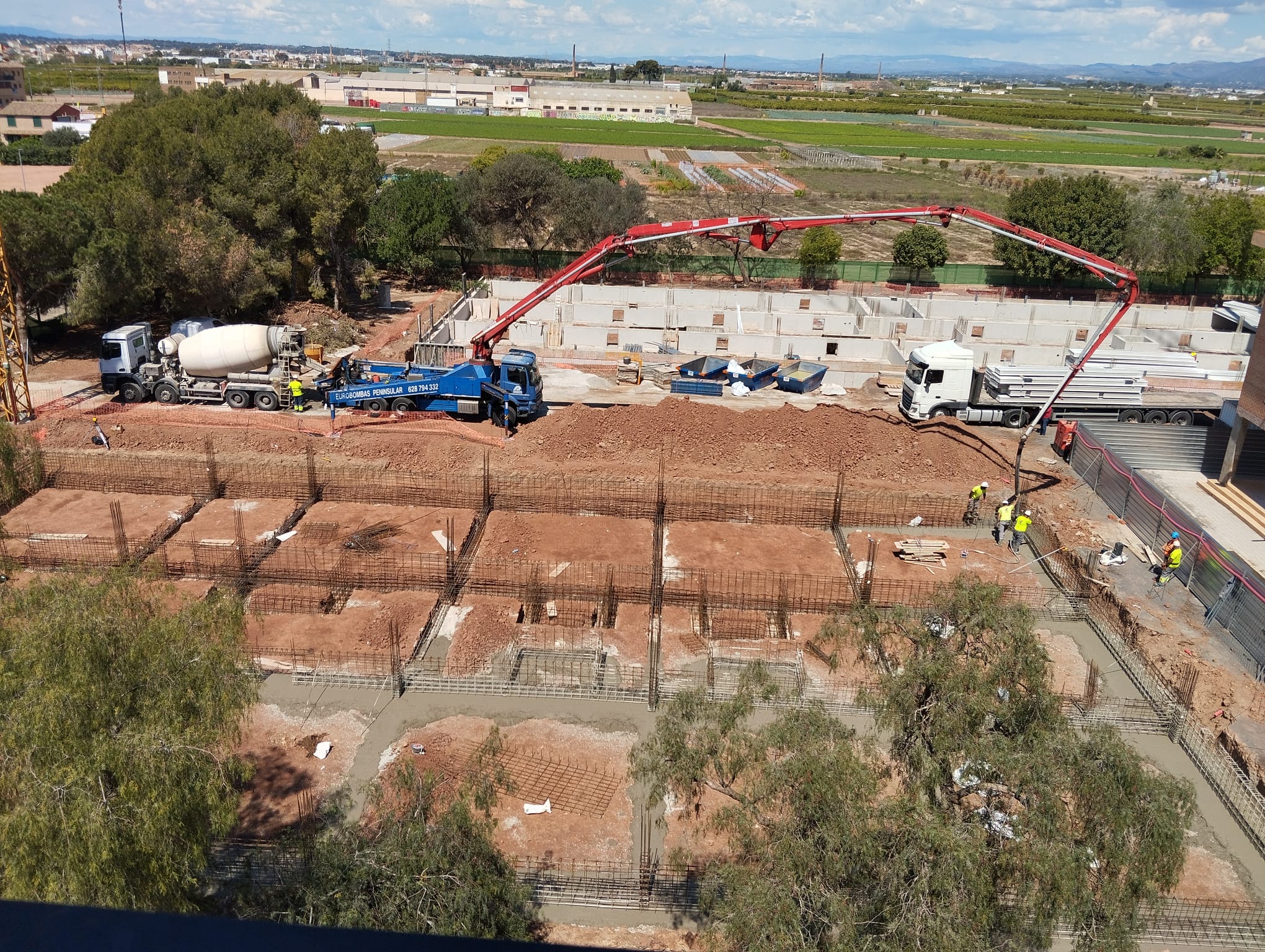Obras del nuevo CEIP Mare de Déu del Patrocini de Foios