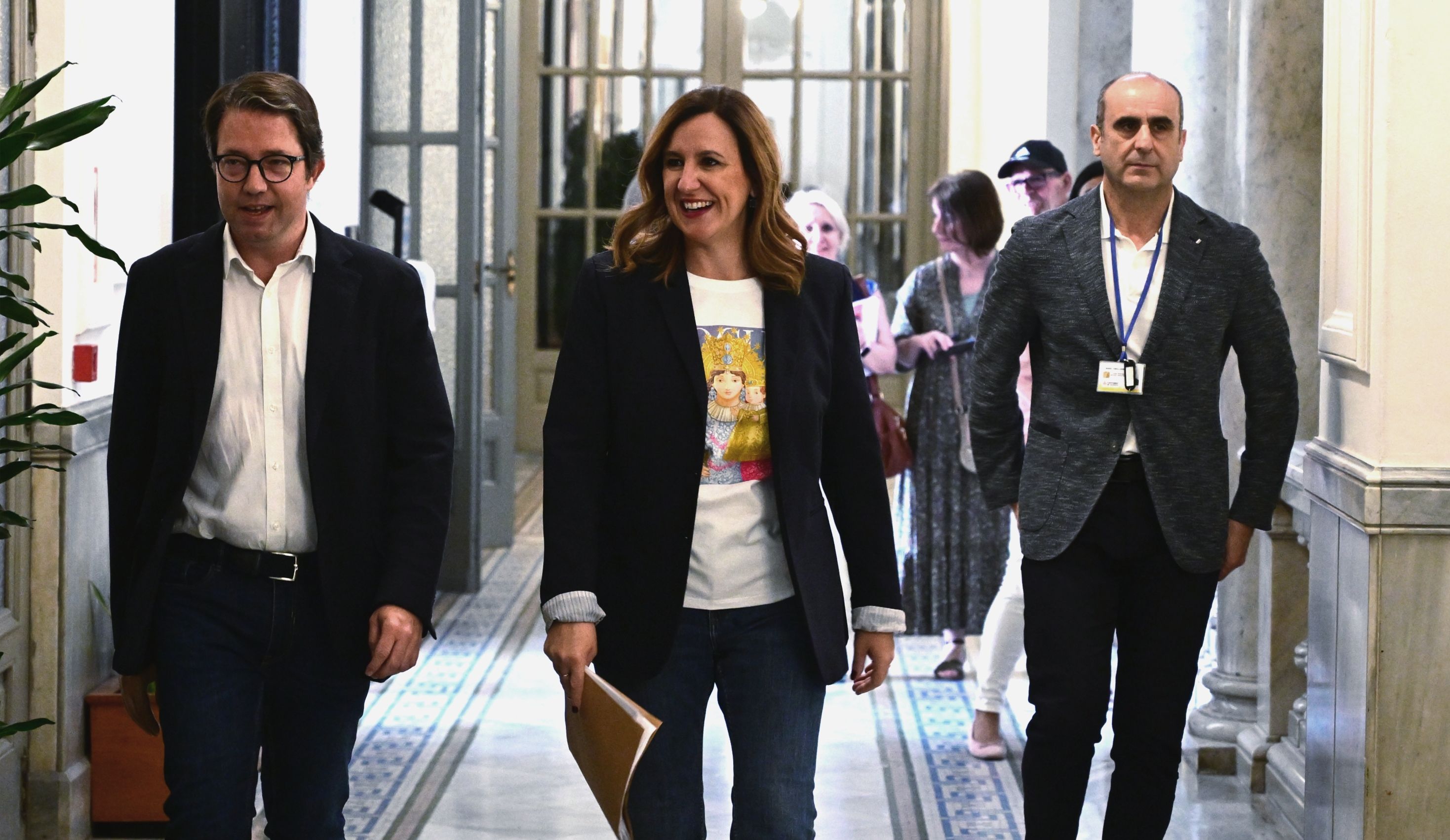 María José Catalá a la entrada a la Junta de Gobierno Local