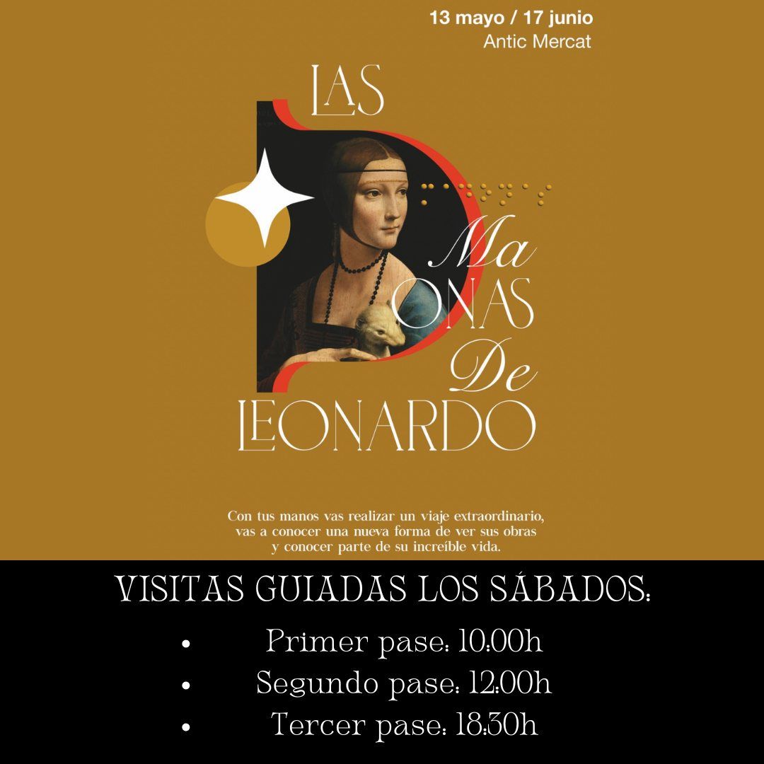 Cartell de l'exposició “Las Madonnas de Leonardo” a Torrent