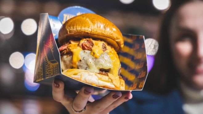 Una hamburguesa participante en The Champions Burger 2024. Imagen: The Champions Burger