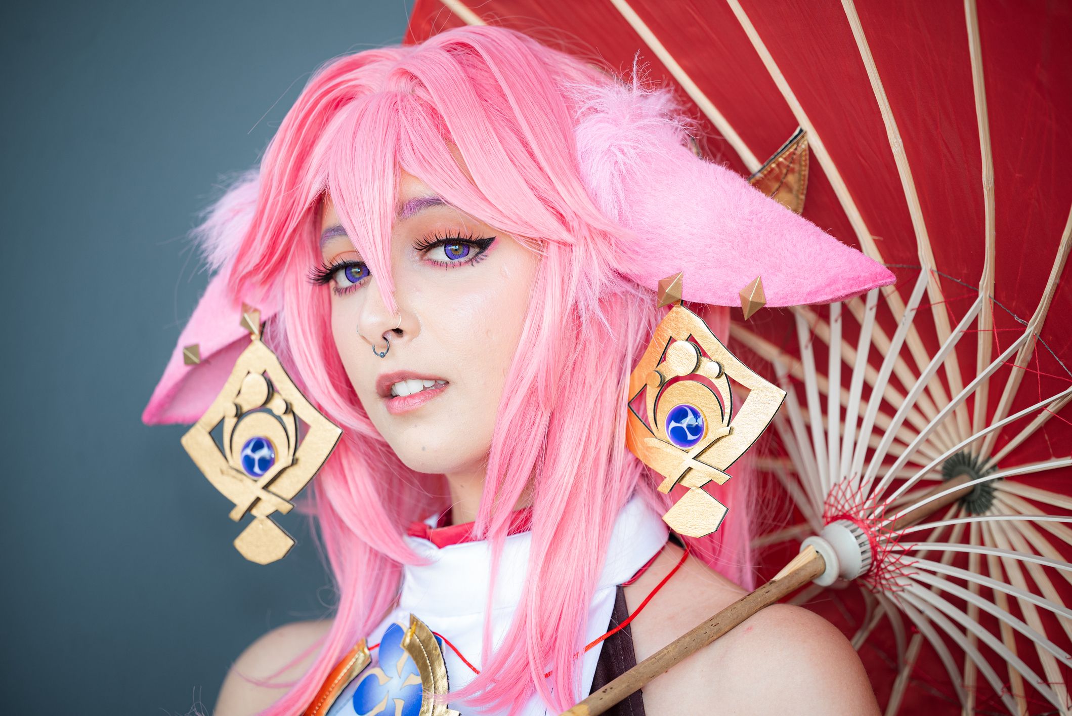 Cosplayer en un festival manga