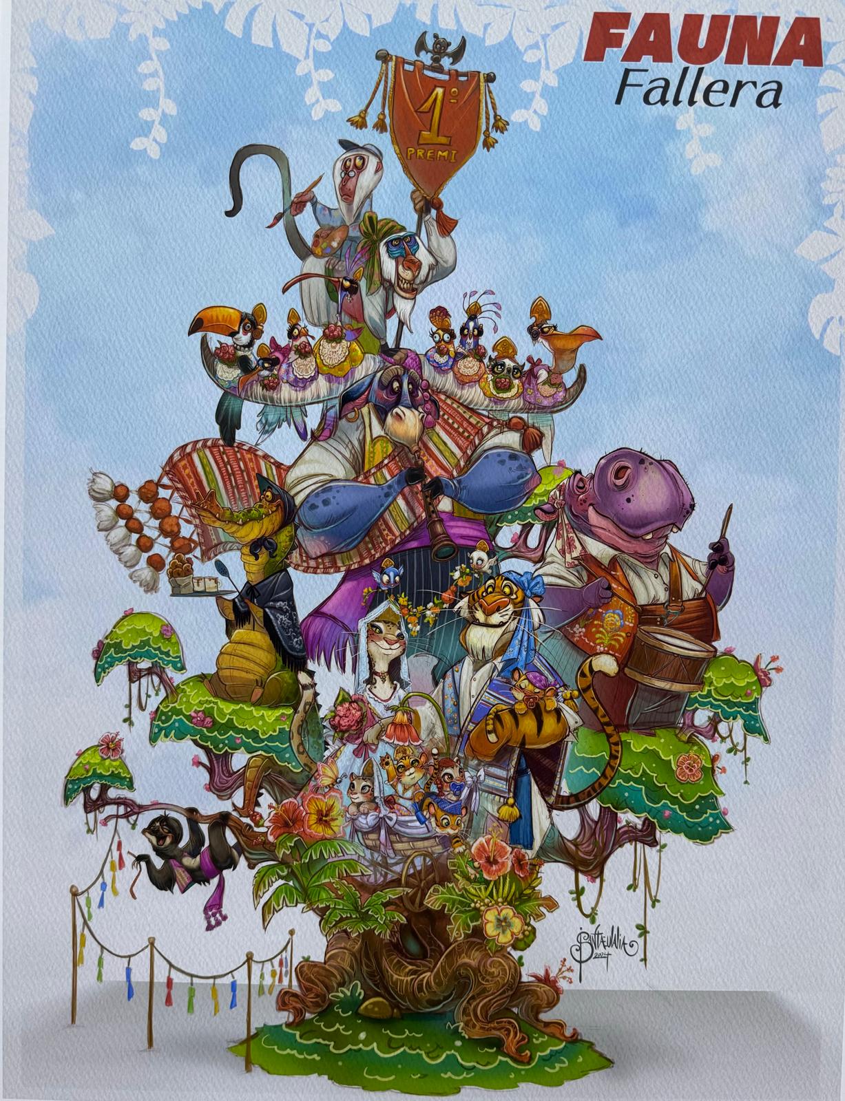 'Fauna Fallera', Falla Municipal de Valencia 2025