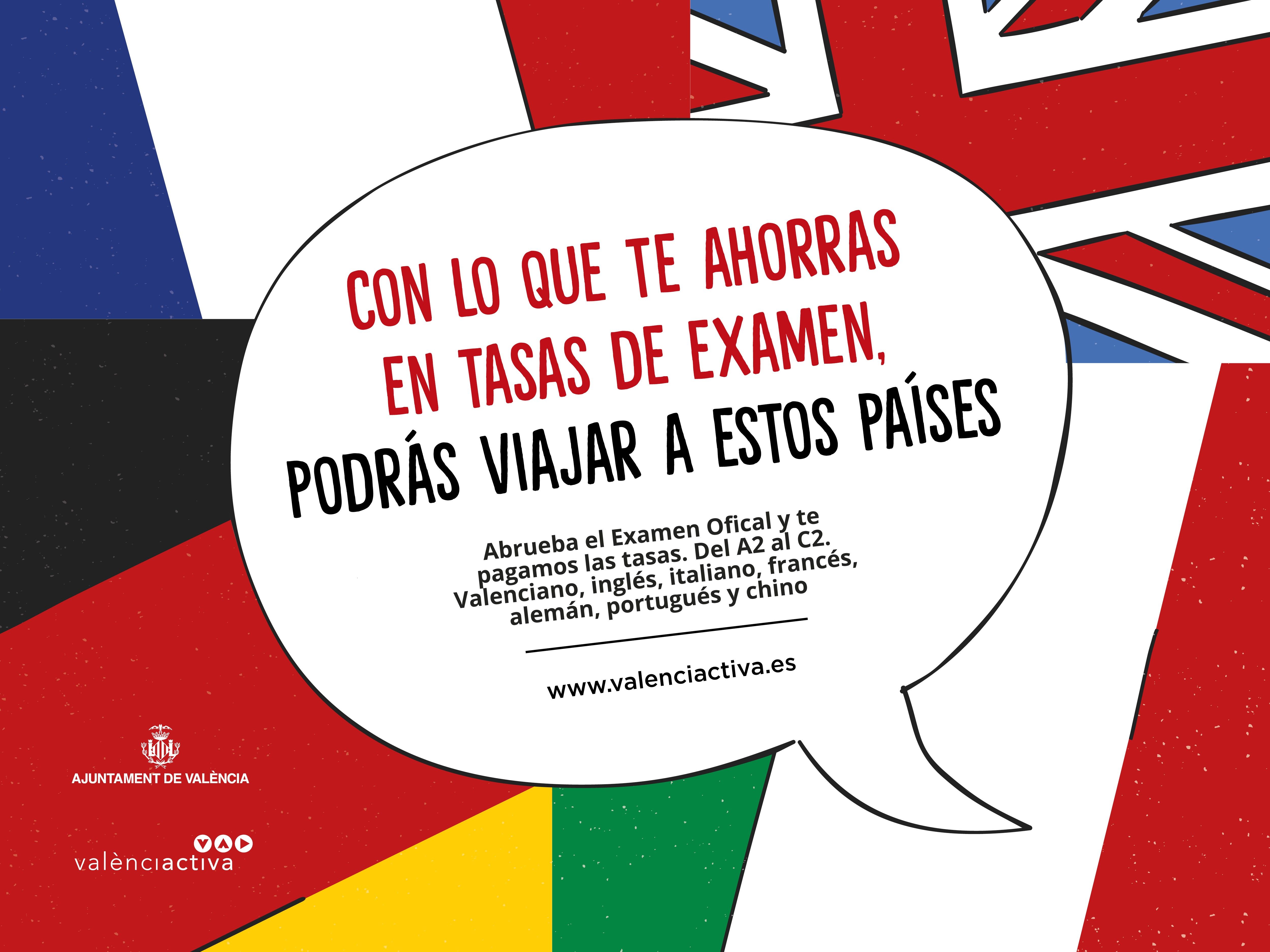  Formación idiomas cartel Valencia Activa