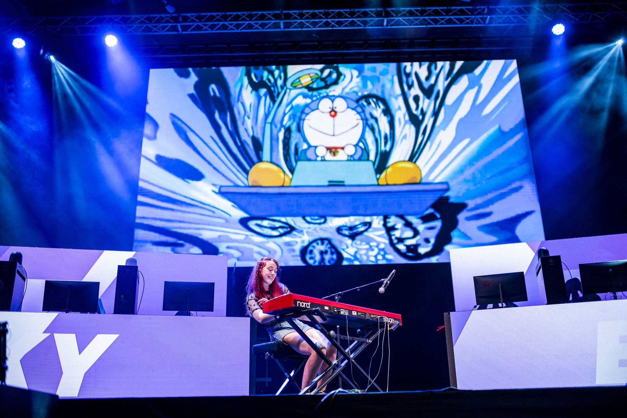 La pianista e influencer Elesky en un concierto de bandas sonoras